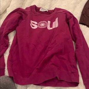 Soul cycle xs pink pullover